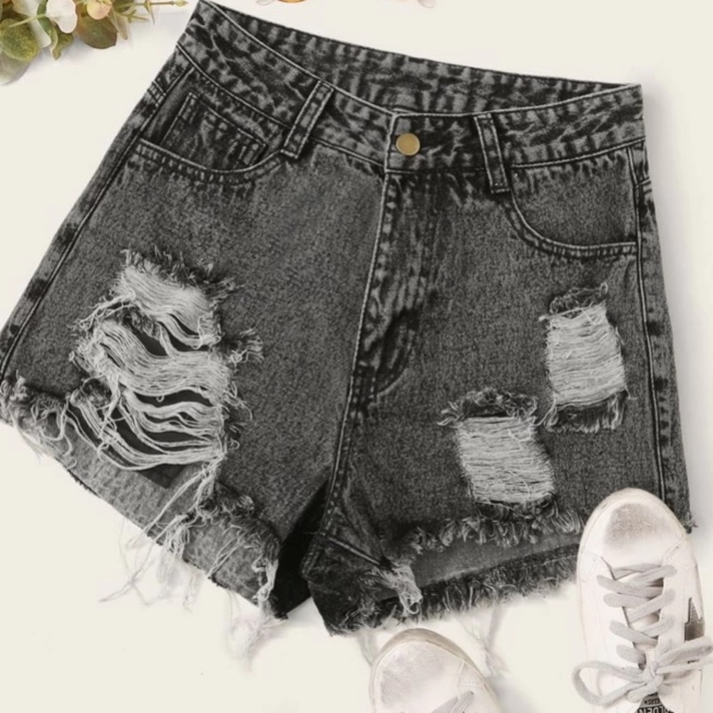 denim shorts